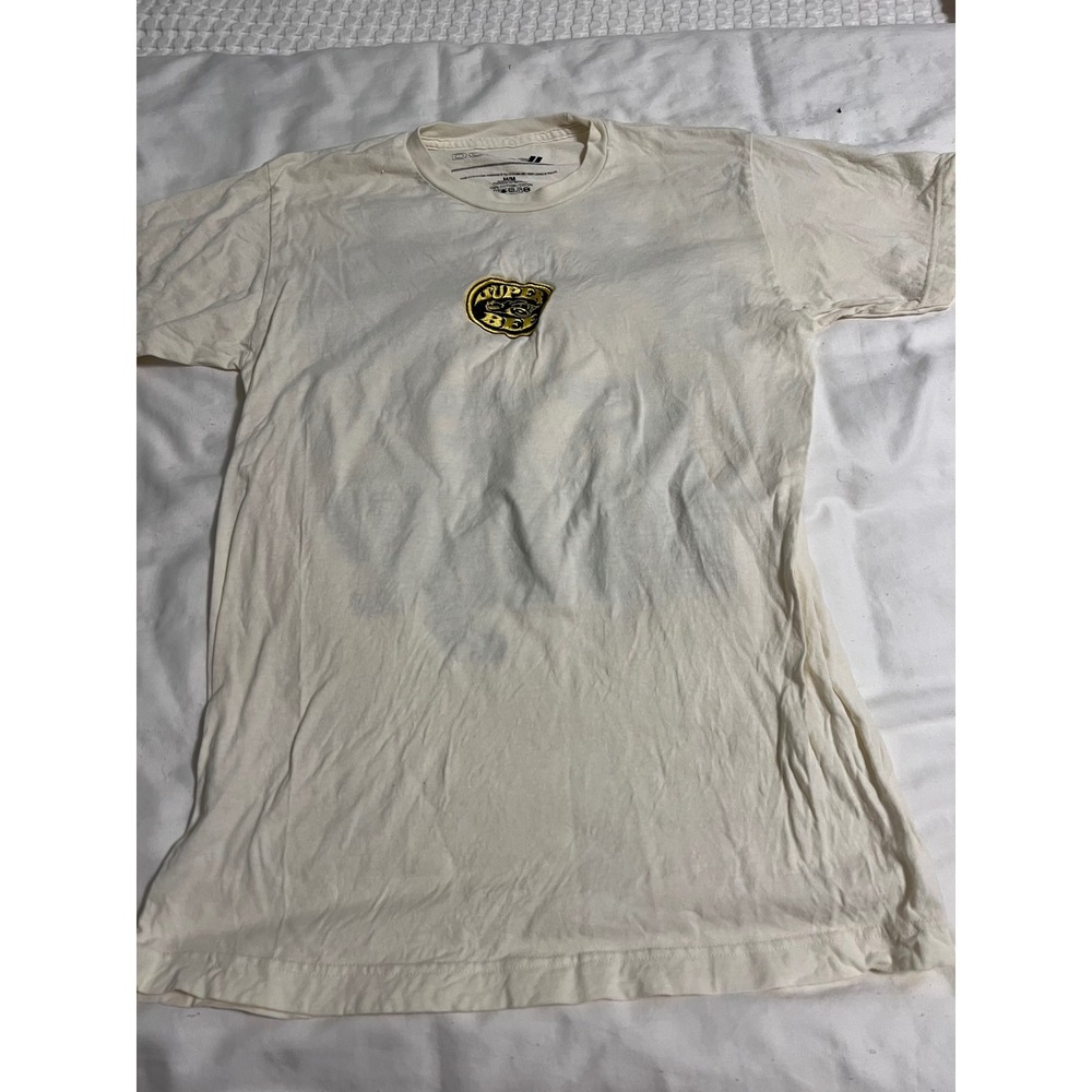 Dodge Super Bee Graphic T-Shirt Mens Medium Cream Muscle Car Charger Racing Tee